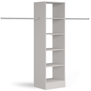 Tower Unit 600mm with 5 shelves