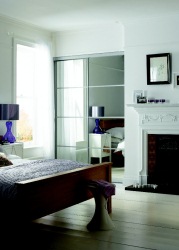2 door fixed sized heritage 4 panel sliding wardrobes